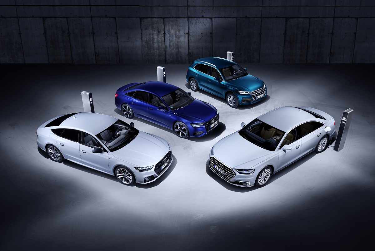 Audi løfter sløret for 4 nye plug-in hybrid-modeller