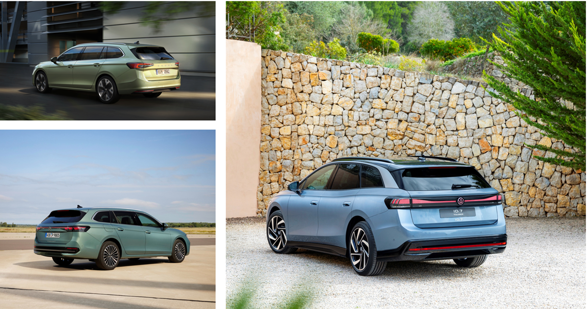 Tre nye stationcars fra samme koncern: Hvilken er bedste køb – ID.7, Passat eller Superb?