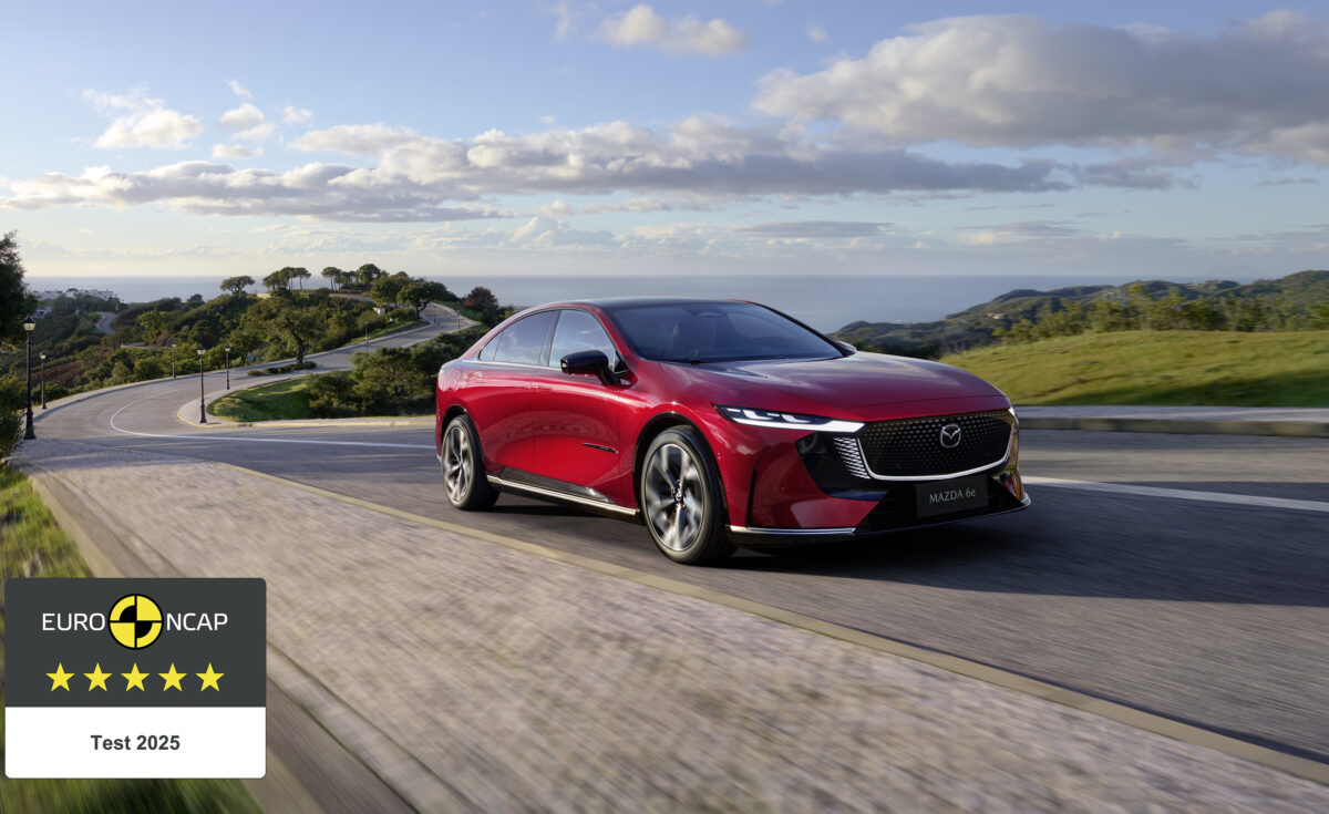 5 stjerner til Mazda6e – ny elbil imponerer i sikkerhedstest