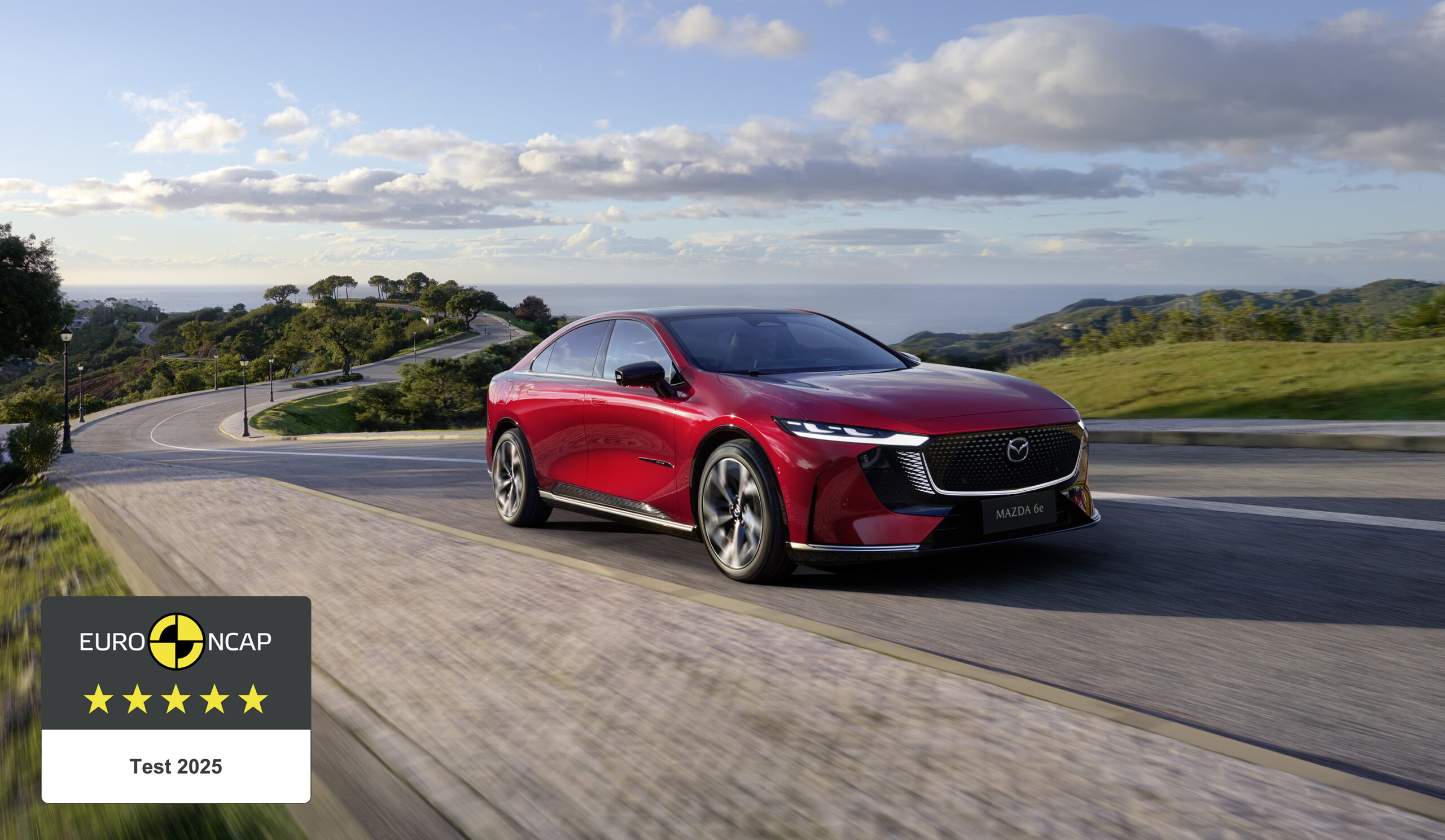 5 stjerner til Mazda6e – ny elbil imponerer i sikkerhedstest